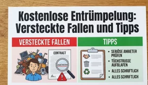 Kostenlose Entrümpelung: Versteckte Fallen und Tipps