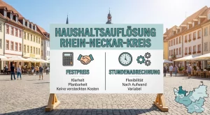 Haushaltsauflösung im Rhein-Neckar-Kreis: Festpreis vs. Stundenabrechnung